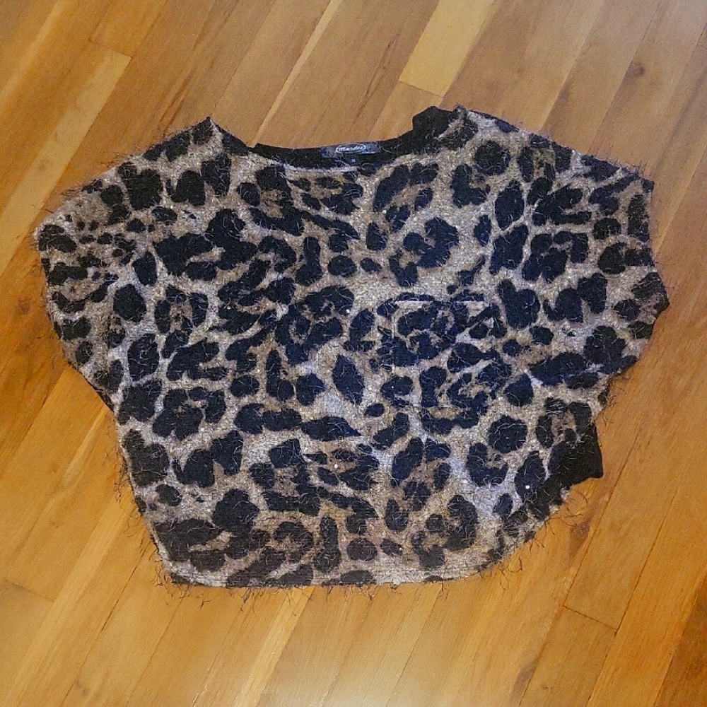 Mandee Animal Print  Knit Top